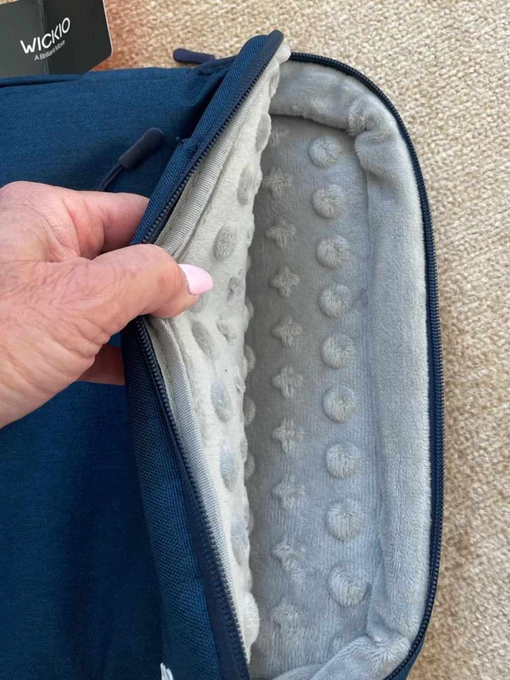 Men’s-Women’s Computer/Laptop Padded Bag 17 X 12 Blue Wickio NWT